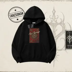 Unisex Your Culture Carpet Oversize Unisex Kapşonlu Sweatshirt Beyaz