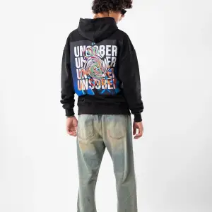 Unsober Baskılı Oversize Unisex Siyah
