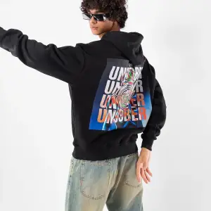 Unsober Baskılı Oversize Unisex Siyah