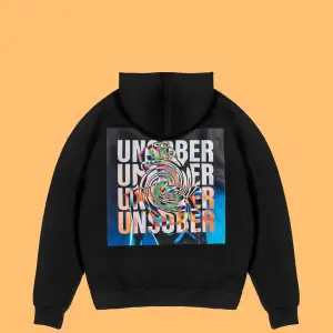 Unsober Baskılı Oversize Unisex Siyah