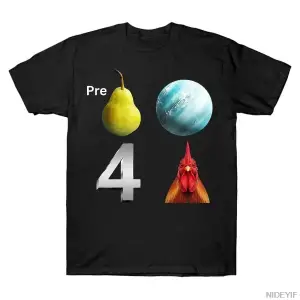 Uranusu Hazırla Erkekler İçin Horoz Tişörtü Kadınlar İçin %100 Pamuklu Tişörtler Kısa Kollu