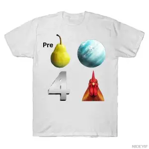 Uranusu Hazırla Erkekler İçin Horoz Tişörtü Kadınlar İçin %100 Pamuklu Tişörtler Kısa Kollu