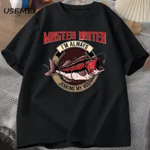 Usta Baiter Ben Her Zaman  Benim Çubuk T-Shirt Erkekler Rahat Kısa Kollu babalar 2833