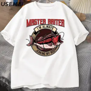 Usta Baiter Ben Her Zaman Mastürbasyon Benim Çubuk T-Shirt Erkekler Rahat Kısa Kollu babalar 2833