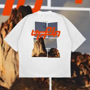 Utopia Mountains Vintage Oversize Unisex Pamuklu Nefes Alan Kalın Kumaşlı