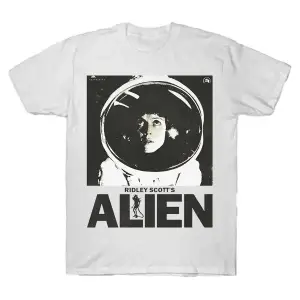 Uzaylı Film 1979 Vintage T-shirt Erkekler Kadınlar Için % 100% Pamuk T Shirt Kısa Kollu Üstle