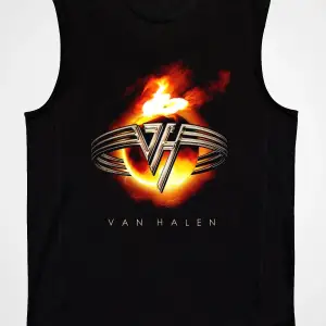 Van Halen Siyah Kolsuz Tişört T-shirt