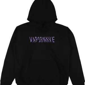 Vapoawave Siyah Oversize Unisex Kapüşonlu Sweatshirt Hoodie