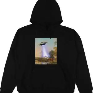 Village Beyaz Oversize Unisex Kapüşonlu Sweatshirt Hoodie