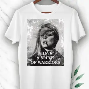 Vintage Brigitte Bardot Baskılı Unısex Beyaz Tişört