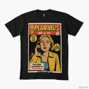 Vintage Comic Pluribus We Is Us T-shirt Erkekler Kadınlar Için % 100% Pamuk T Shirt Kısa Koll