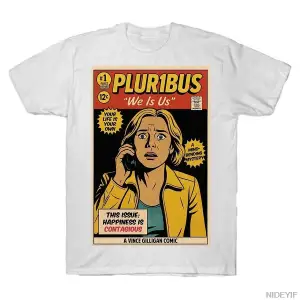 Vintage Comic Pluribus We Is Us T-shirt Erkekler Kadınlar Için % 100% Pamuk T Shirt Kısa Koll