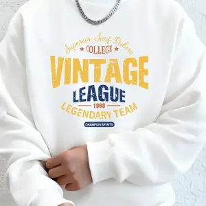 Vintage Legue Efsanevi Takım Baskılar Erkekler Kapüşonlular Sonbahar Polar Sıcak Kazak Rahat