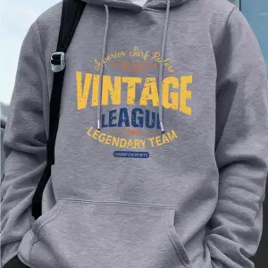 Vintage Legue Efsanevi Takım Baskılar Erkekler Kapüşonlular Sonbahar Polar Sıcak Kazak Rahat