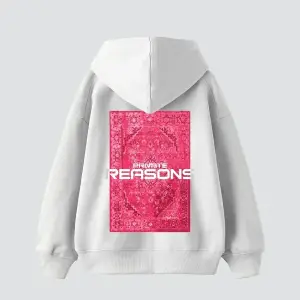 Vırtual Tracks Baskılı Oversize Unisex Premium Beyaz