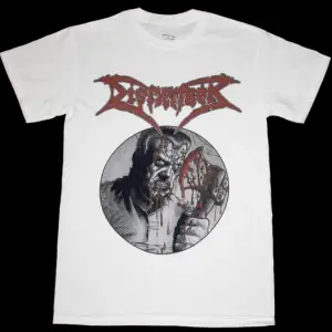 VOMITORY LOGO NEW BLACK T SHIRT ÖN VE ARAKA BASKILI