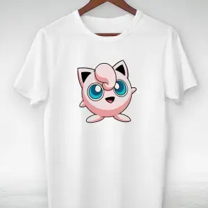 Vtshirt Beyaz -pokemon-jigglypuff- Illustrasyon Çizim- Y-029