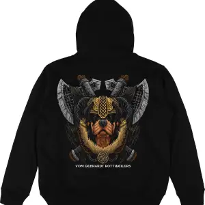 Warrior Siyah Oversize Unisex Kapüşonlu Sweatshirt Hoodie