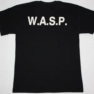 W.A.S.P. CRIMSON IDOL NEW BLACK T-SHIRT ÖN VE ARAKA BASKILI