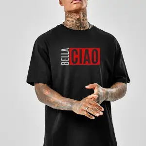 Wed Oversize Bella Ciao Baskılı Tshirt