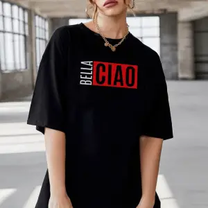 Wed Oversize Bella Ciao Baskılı Tshirt