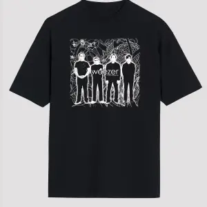 Weezer Siyah Unisex Oversize Tişört T-shirt