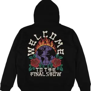 Welcome Siyah Oversize Unisex Kapüşonlu Sweatshirt Hoodie