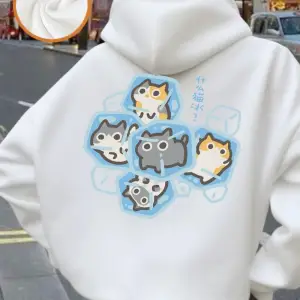 What Cat Ice Is Komik Baskılı Kadınlar İçin Kapüşonlu Sweatshirt Kışlık Polar Sıcak Sweatshir