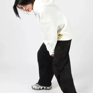 Why Not Baskılı Beyaz Oversize Unisex Kapüşonlu