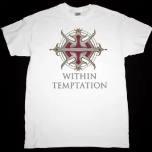 WITHIN TEMPTATION LOGO NEW WHITE T-SHIRT
