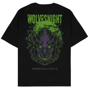 Wolves Night Oversize T-shirt