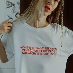 Women Baskılı Yazılı beyaz Pamuklu T-shirt