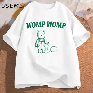 Womp komik T Shirt erkekler iğneleme giyim grafik Meme t-shirt pamuk T Shirt erkek giyim boy 3050