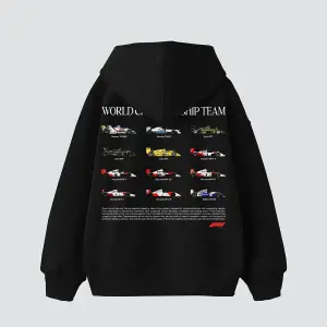 World Championship Team Baskılı Oversize Unisex Beyaz