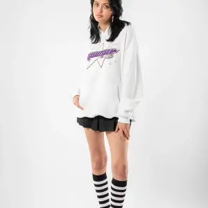 y2K Gengar Sırt Baskılı Oversize Unisex Beyaz