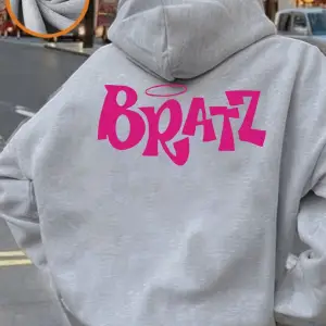 Y2K Pembe Bratz Mektup Baskılar Kapüşonlular Kadınlar Kış Polar Sıcak Tişörtü Rahat Cep Kazak