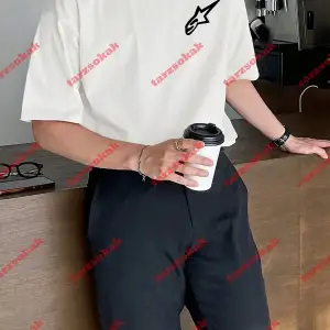 Y2k Starz Baskılı Oversize Unisex Kısa kollu bisiklet yaka t-shirt