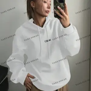 Y2K TREND SEZON BAY UNİSEX RETRO SWEATSHIRT KAPŞONLU KOD 1853 Beyaz