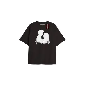 Y2k Twilight Team i love my boyfriend Tshirt KOD-Edward