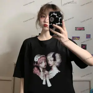 Y2K Unisex Harajuka Anime Retro Kawai Kuromi T-shirt Kod  Rertr Tarzsokak 6655