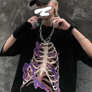 Y2K Unisex Harajuka Anime Retro Kawai Kuromi T-shirt Kod  Rertr Tarzsokak 6682