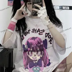 Y2K Unisex Harajuka Anime Retro Kawai Kuromi T-shirt Kod  Rertr Tarzsokak 6682