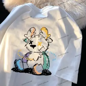 Y2K Unisex Harajuka Anime Retro Kawai Kuromi T-shirt Kod  Rertr Tarzsokak 6697