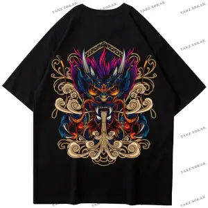 Y2K Unisex Harajuka Anime Retro Kawai Kuromi T-shirt Kod  Rertr Tarzsokak 6732