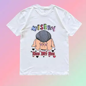 Y2k Unisex Oversize Komik Baskılı Tshirt