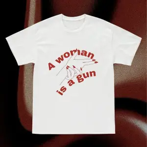 Y2k Unisex Oversize Woman Is A Gun Tshirt