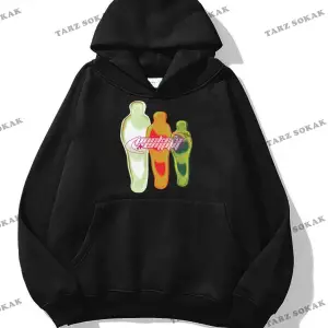 Y2K Unisex Pockets Empty Sweatshirt KOD 1617 Beyaz