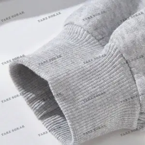 Y2K Unisex Pockets Empty Sweatshirt KOD 1617 Beyaz