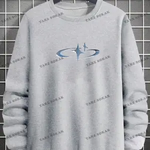 Y2K Unisex Pockets Empty Sweatshirt KOD 1617 Beyaz