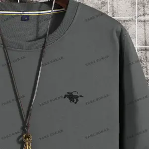 Y2K Unisex Shooting Star Sweatshirt KOD 1535 Gri